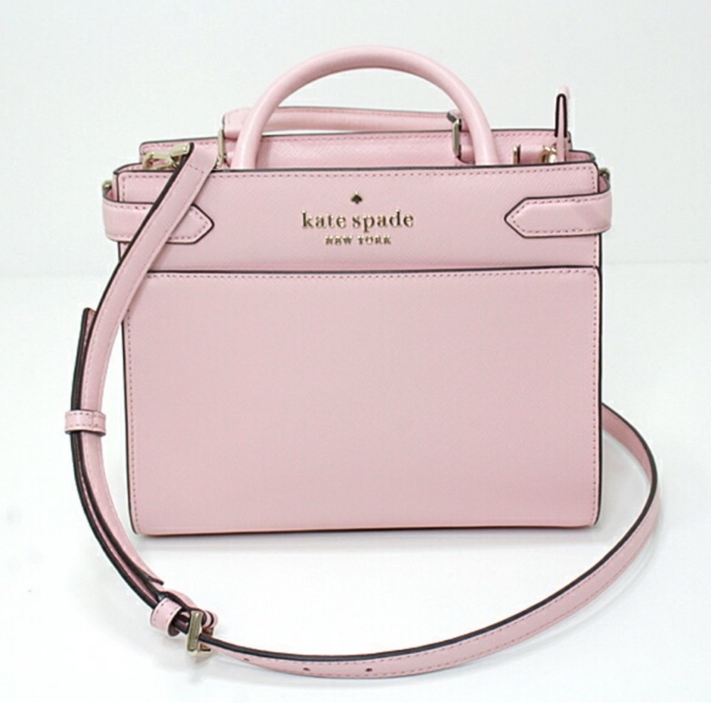 Kate Spade Pink Satchel with Structured Leather Design